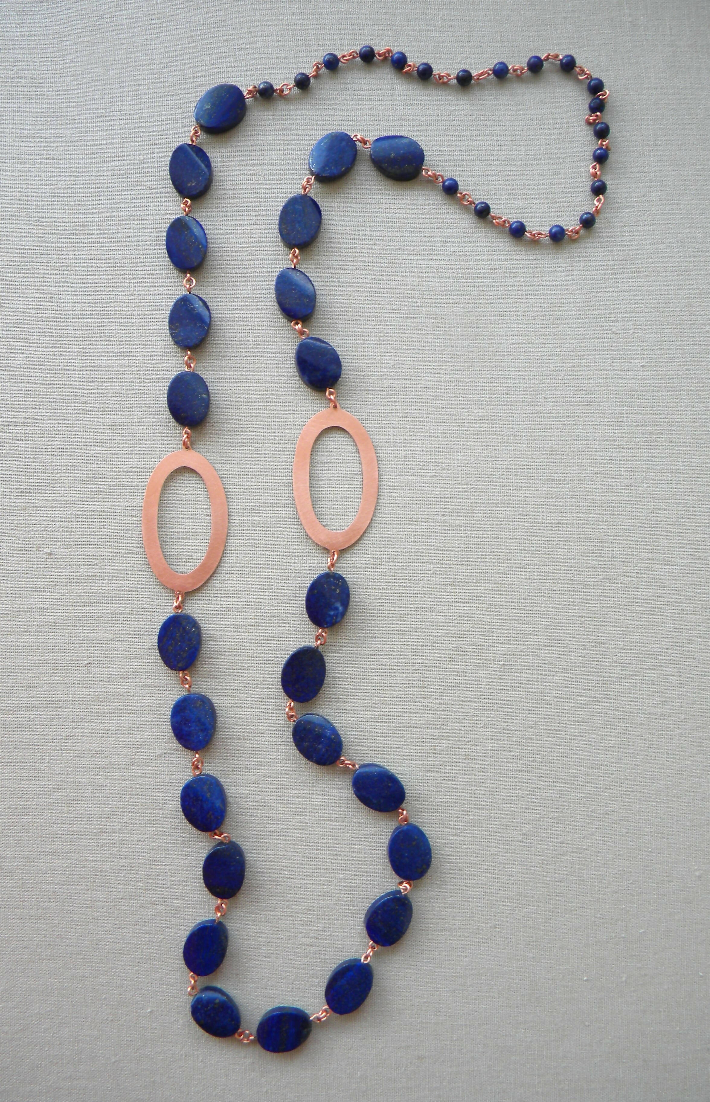 COLLAR COBRE LAPISLAZULI TOP