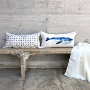 Cojín Letras Azul - 70 x 35