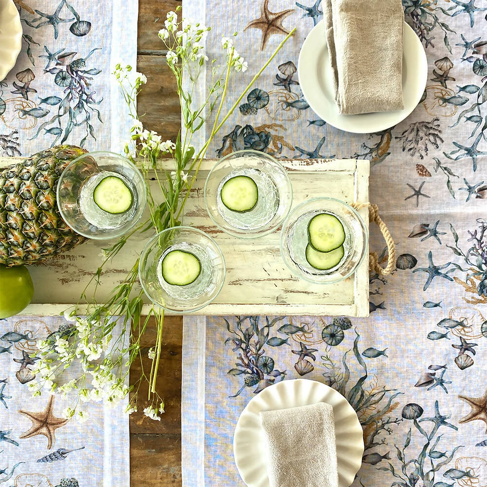 Camino de mesa velo organza Papúa