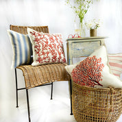 Cojín Coral rojo - 45 x 45