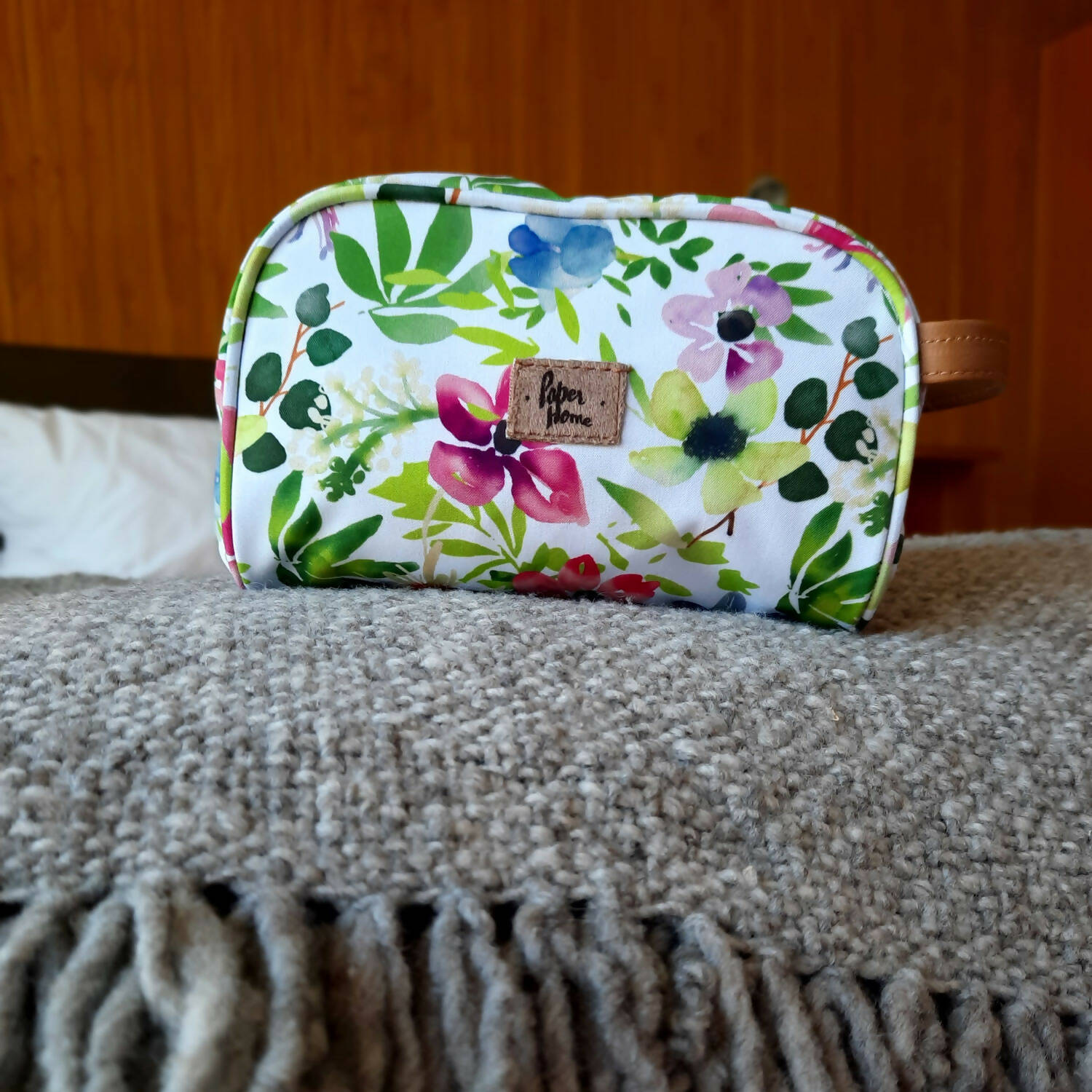 Estuche cosmetiquero sustentable flore Paper Home