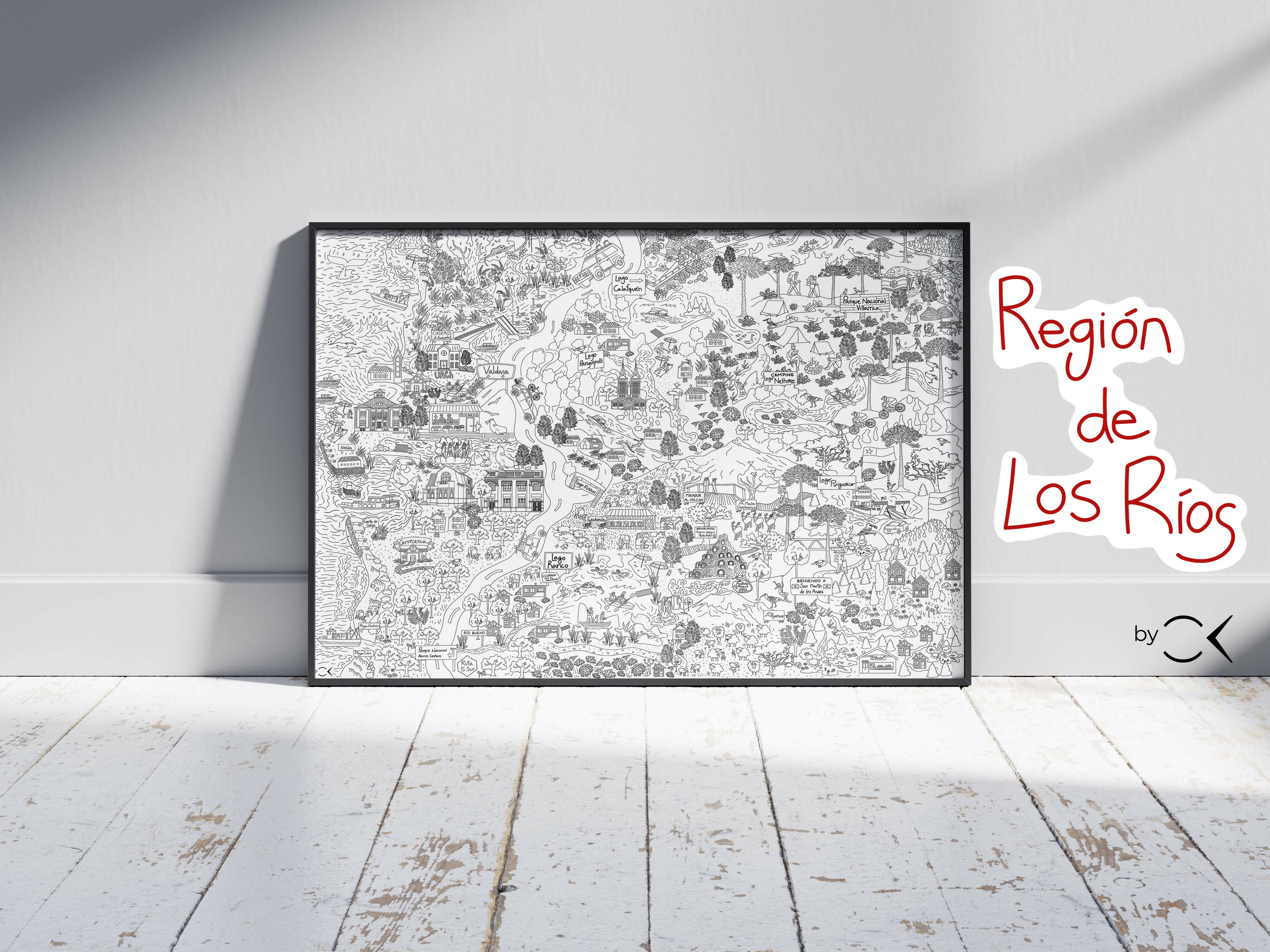 PONLE COLOR A REGIÓN LOS RIOS