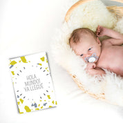 Tarjetas Hitos Bebé "Festa Ocre"