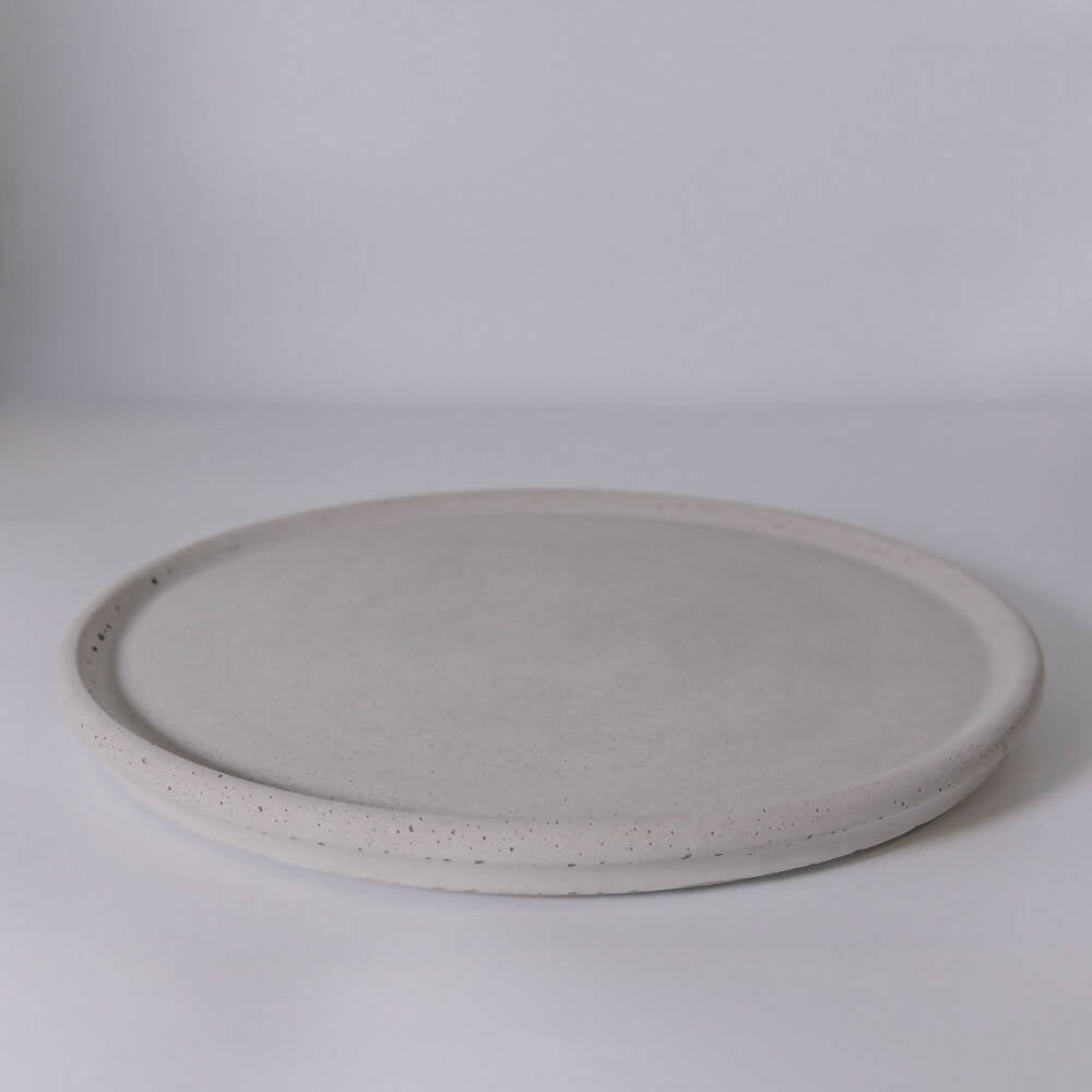 Bandeja de Hormigón Natural 27cm de diámetro Küme