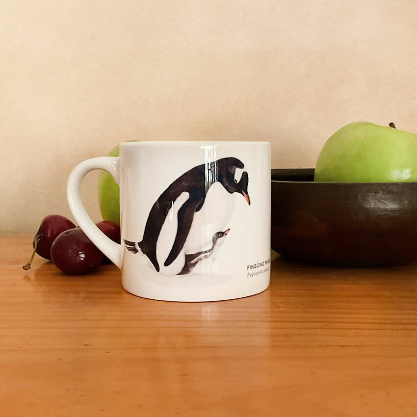 TAZA CAFÉ Pingüino Papúa mamá