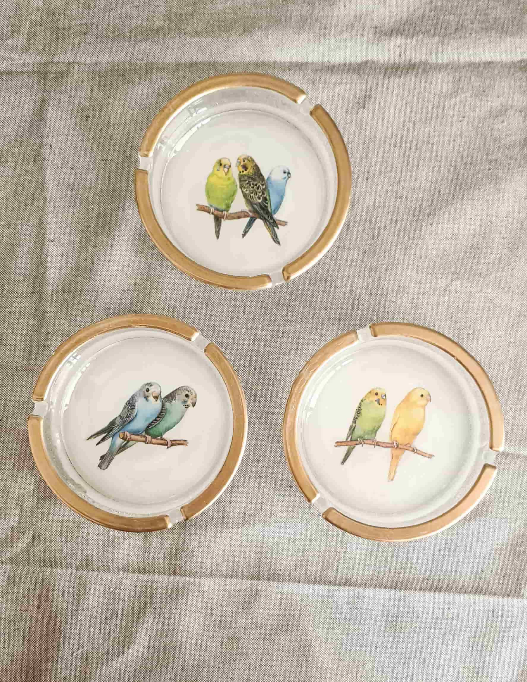 Cenicero 13 cm Pájaros (Diseño aleatorio)