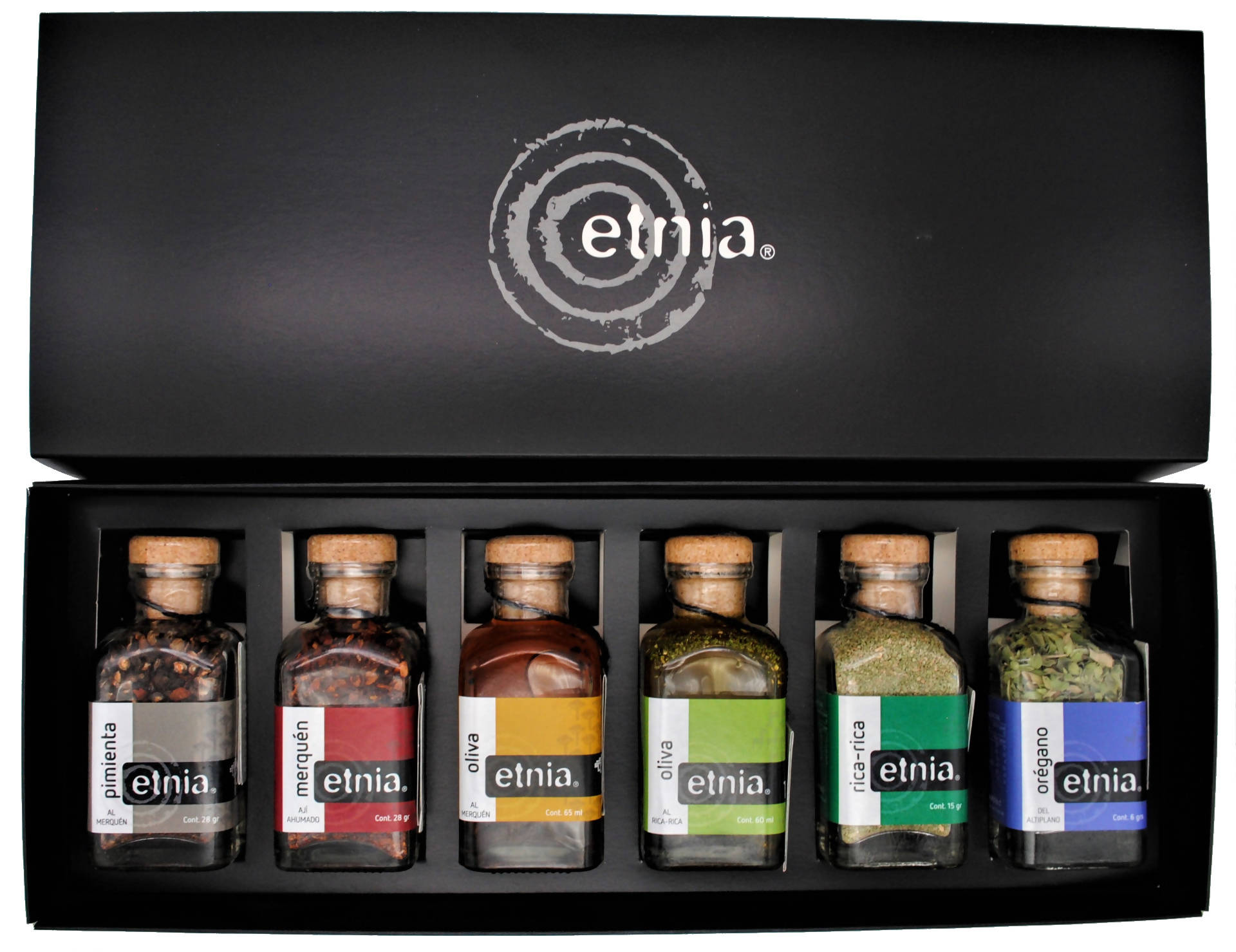 Caja 6 productos premium - Creado en Chile