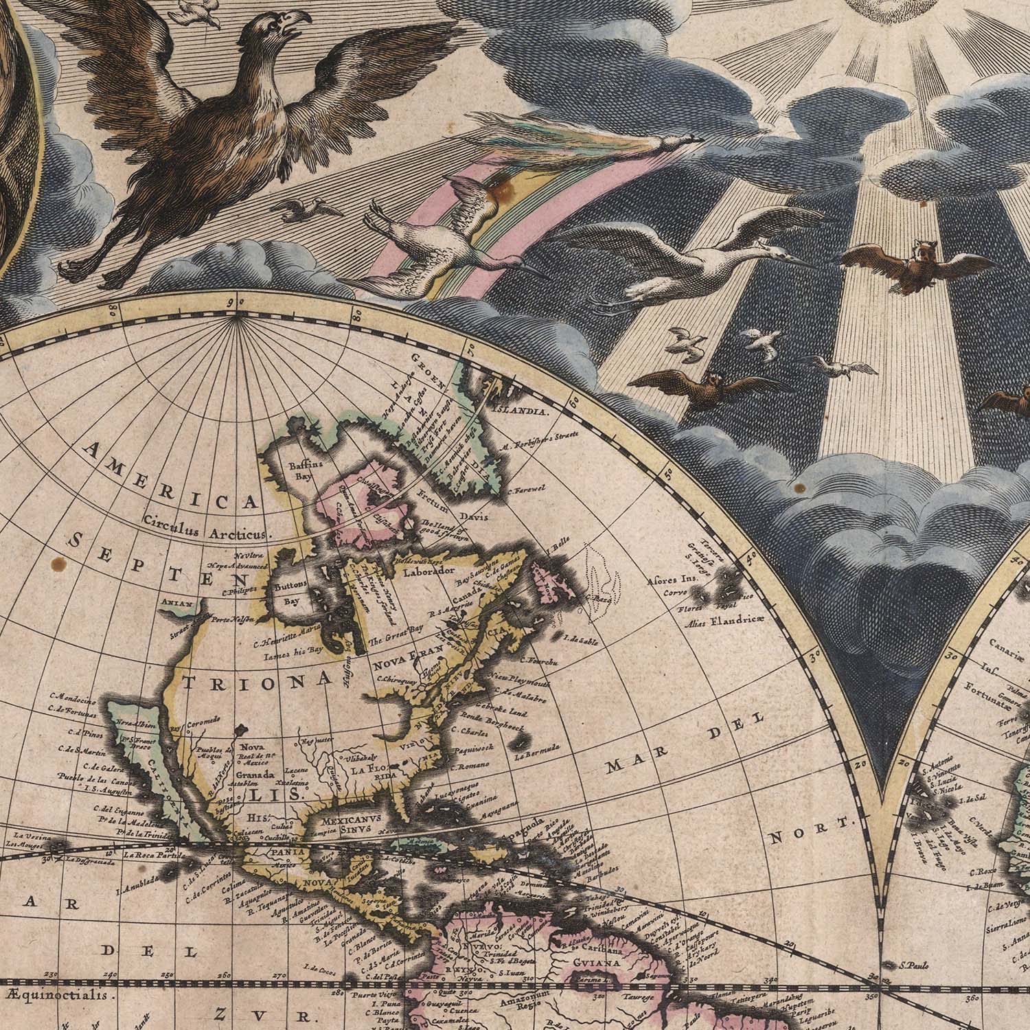 Mapa Mundi Tierra Nueva - Lámina