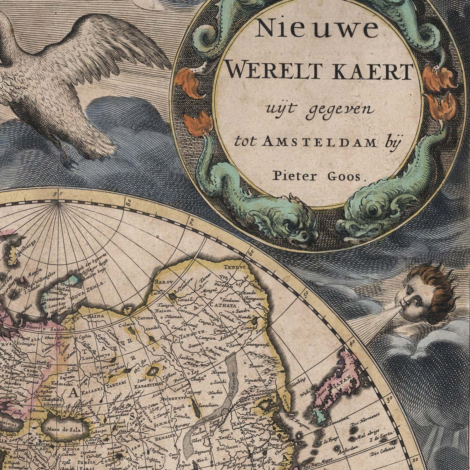 Mapa Mundi Tierra Nueva - Lámina