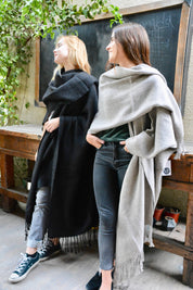 Ruana Alpaca color Rosillo