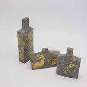 3 BOTELLONES ESCULTURALES DE HORMIGÓN, COLECCIÓN WOLK