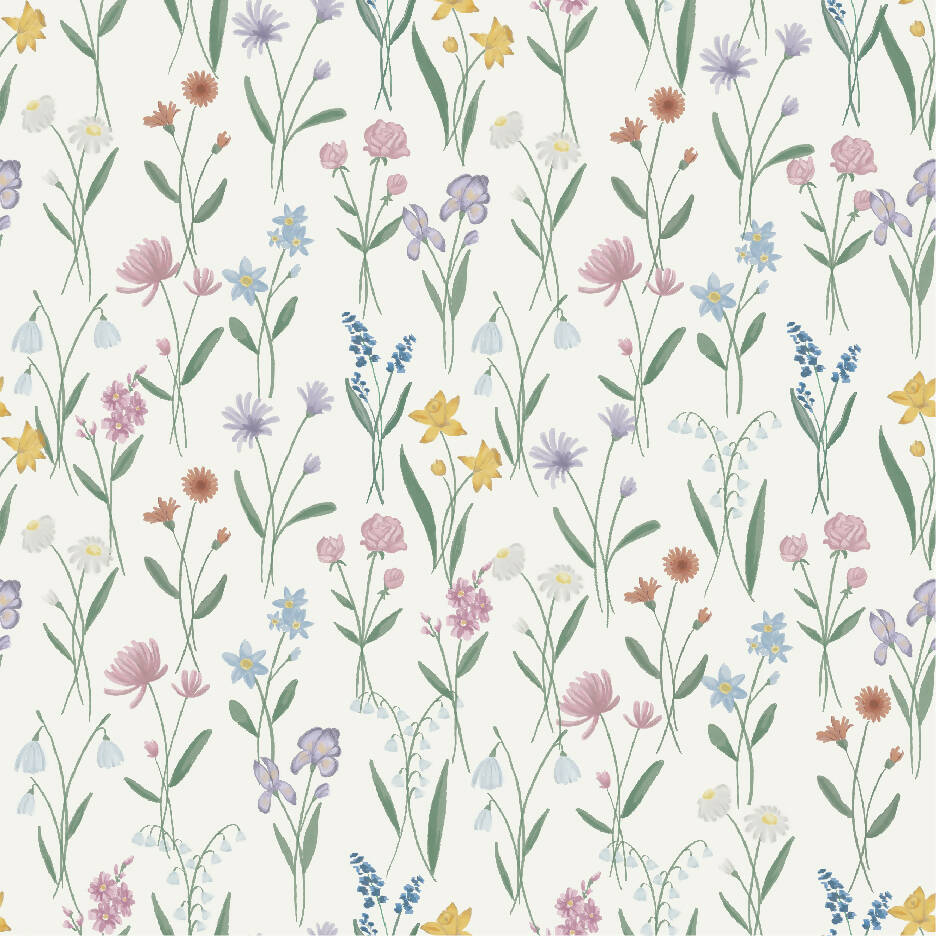 BLOSSOM BLANCO Murales de Vinilo Autoadhesivos 33x33cm