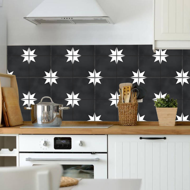 Baldosa Estrella Negra