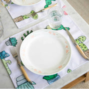 Set x 6 individuales anti manchas rectangulares cactus Paper Home