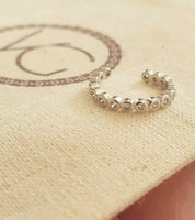 Cuff con circones plata (unidad)