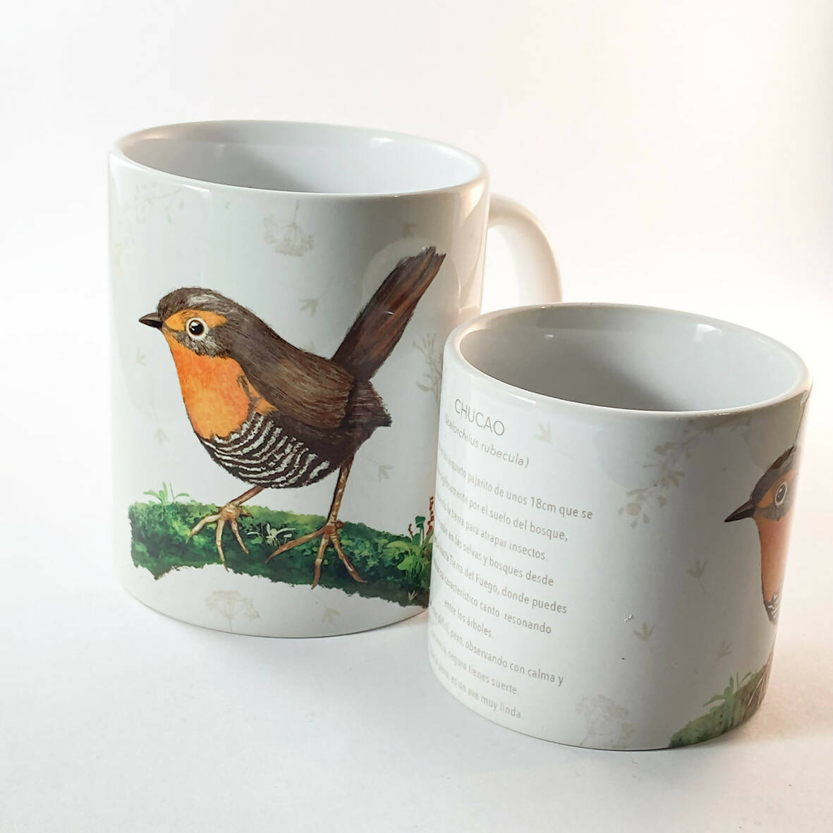 Taza de café Chucao, pajaritos chilenos