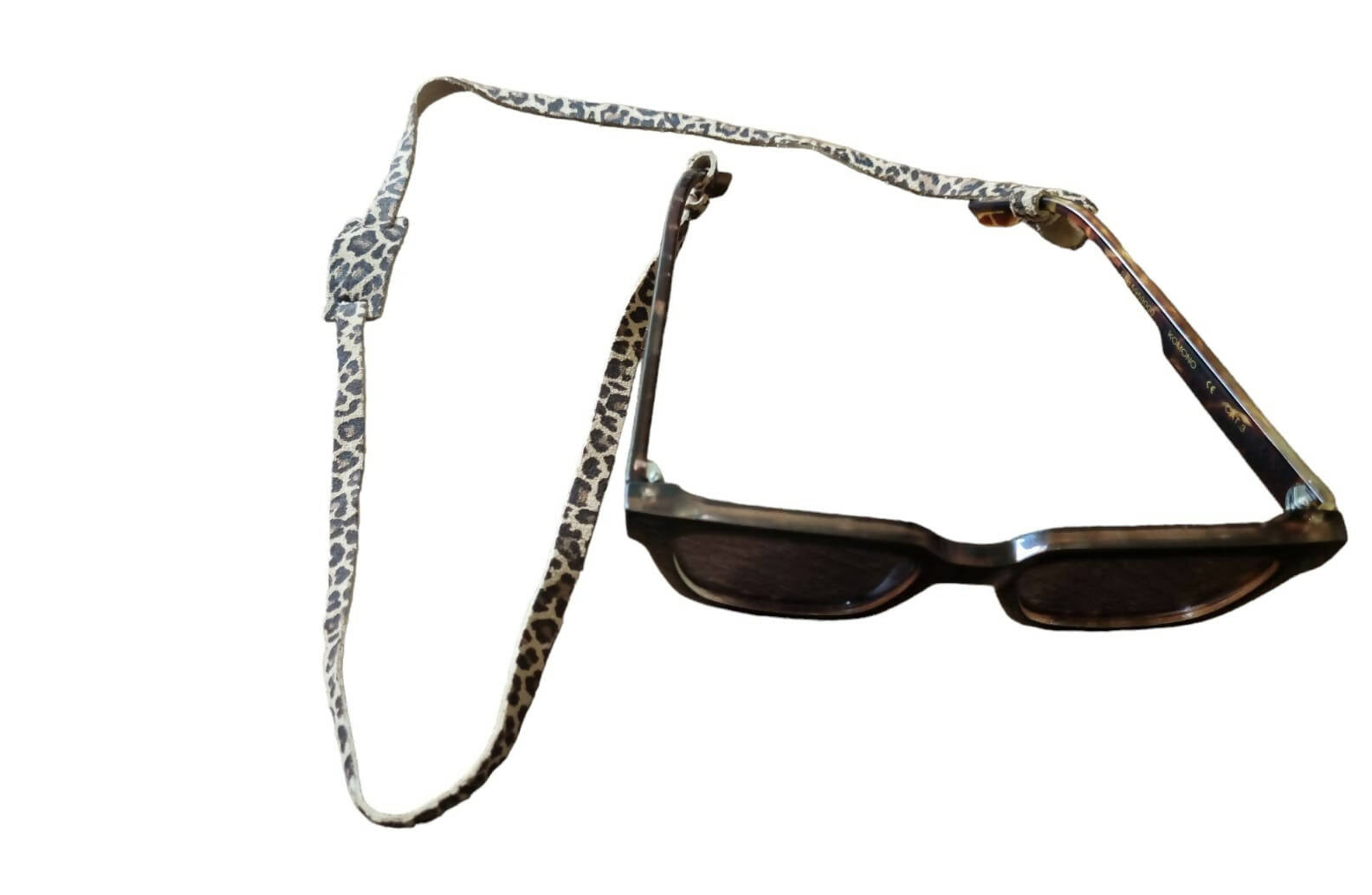 Strap Ajustable de Cuero Animal Print para Anteojos