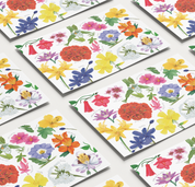 Individuales de Flores nativas de Chile ilustradas