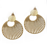 Aros Rayos de Sol Bañado en Oro