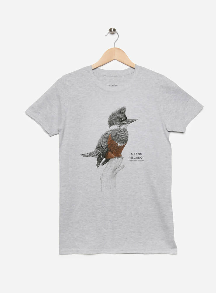 Polera gris martín pescador