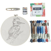 Kit en bastidor con esquema de puntos - Martín pescador