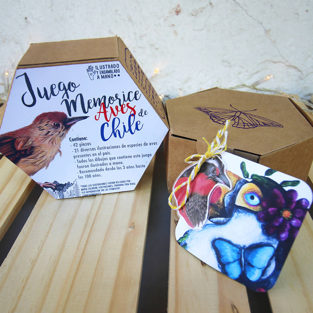Juego Memorice: Aves de Chile
